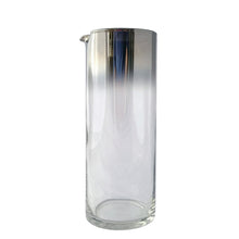 Load image into Gallery viewer, Mid-century silver fade martini carafe side view, 1960s Vitreon Queen's Lusterware USA
