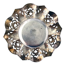 Load image into Gallery viewer, Base of vintage silver plate vase showing Benedict-Proctor maker's mark and model number 1035, made in Canada
