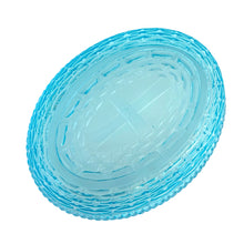 Load image into Gallery viewer, This highly collectible aqua blue pressed glass hen-on-nest is spectacular! Crafted by the Westmoreland Glass Company, USA. Use it as a trinket, soap, catchall, candy or nut dish...or whatever you wish. Makes a fantastic easter decor piece and suits any style....shabby chic, cottage, farmhouse, industrial and we dare say, modern! In excellent condition, no chips or cracks. Marked with embossed WG 1949-1984. Measures 7 1/2 x 5 7/8 x 6 1/4 inches
