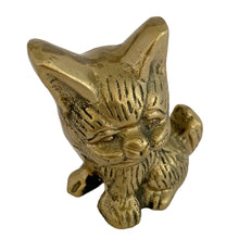 Load image into Gallery viewer, Vintage Brass Cat Figurine — 1970s Taiwan
