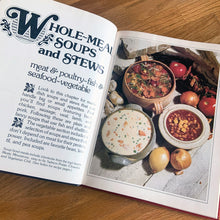 Load image into Gallery viewer, Better Homes and Gardens is known for its fabulous cookbooks. This hardcover cookbook focuses on soups and stews recipes. Its 96 pages are filled with amazing  recipes along with many colour photographs. Originally published by Meredith Corporation, USA, 1978. Large format edition, second printing 1983.   In great vintage condition with normal age-related yellowing.
