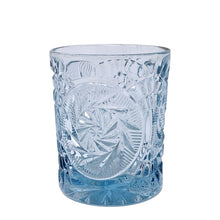 Load image into Gallery viewer, Vintage light blue &quot;Stowe&quot; double old fashioned cocktail glass. Crafted by Fostoria, USA, 1974 - 1982. These sophisticated glasses will add a touch of sparkle to your barware!  In excellent condition, free from chips. New old stock.  Measures 3 1/4 x 4 inches
