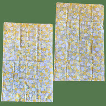 Load image into Gallery viewer, Pair of vintage Superlin yellow Daisy Fair floral pillowcases. 50% cotton 50% polyester. Crafted by Wamsutta, USA, 1971. Add vintage charm to your bedroom with these beauties!

In excellent vintage condition, no stains or tears.

Measures 32 1/2 x 20 1/4 inches
