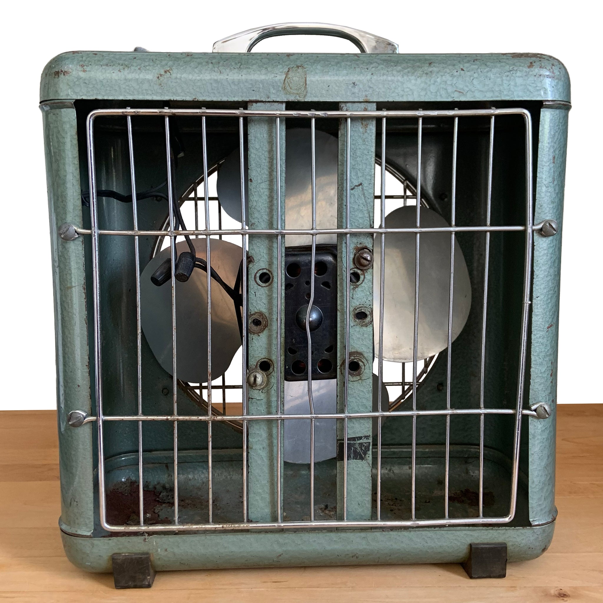 【Vintage】McGRAWELWCTRIC ZERO1275R 扇風機 Vintage ZERO Box Fan Teal Enamel | McGraw Electric Canada 40s/50s