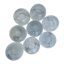 Load image into Gallery viewer, Vintage Libbey “Tiara Blue” Roly Poly Cocktail Glasses – Set of 8 | Swirl Optic | USA, 1970s
