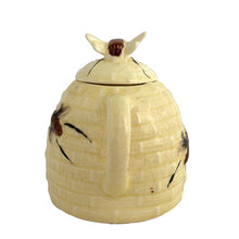 Load image into Gallery viewer, Tropic Bee Ceramic Beehive Honey Pot — Vintage Japan, 1950s–80s
