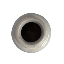 Load image into Gallery viewer, Open neck of the ironstone sugar shaker with the lid removed, showing the interior and glaze crazing around the rim

