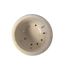 Load image into Gallery viewer, Underside of the removable sugar shaker lid showing the white interior and dispensing holes
