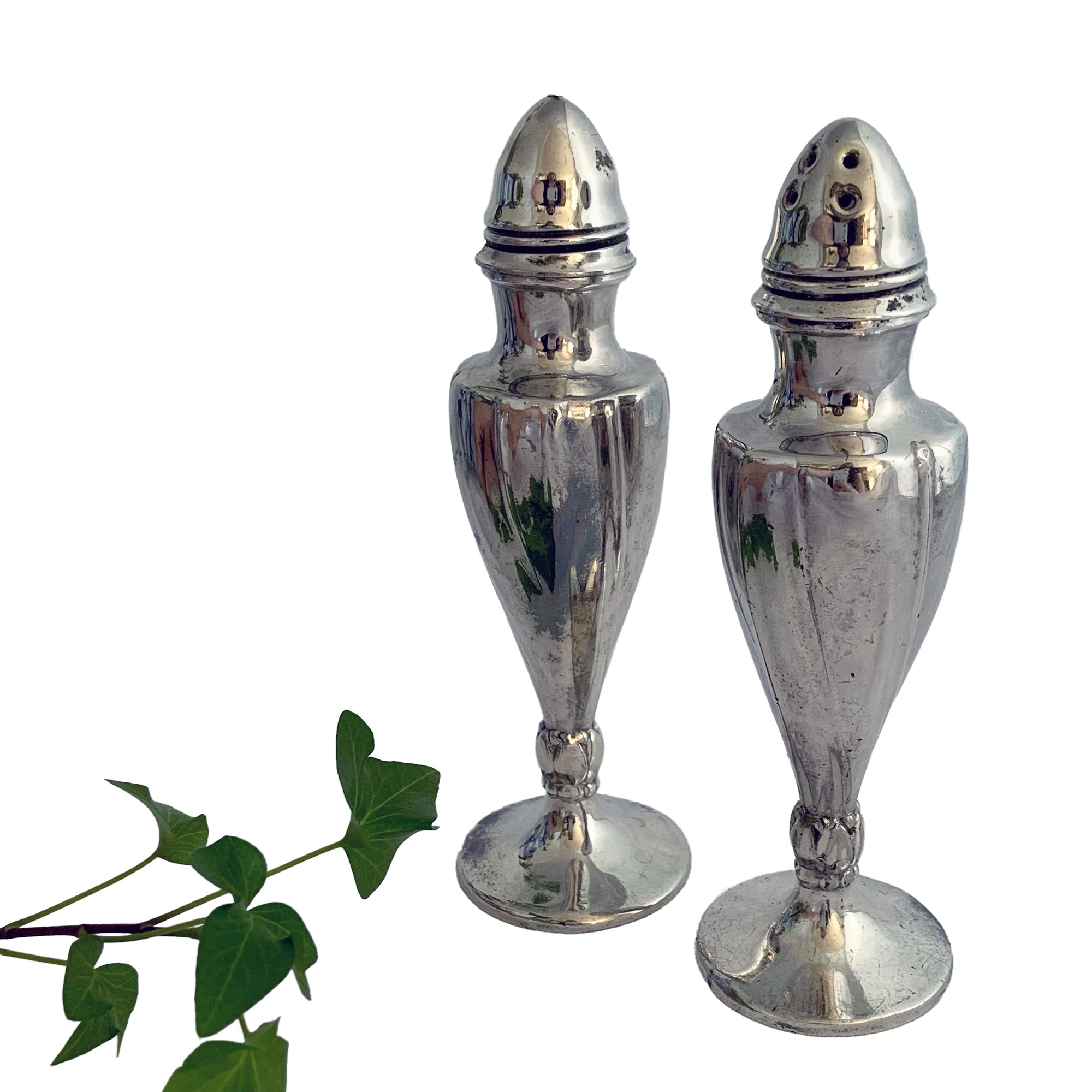 Vintage Viking Silver Plate Salt and Pepper Shakers, Canada