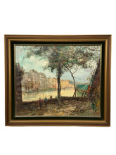 Load image into Gallery viewer, Vintage Italian Oil on Canvas Landscape Painting — Antonio Medros, 1980s
