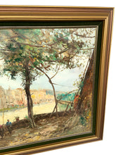 Load image into Gallery viewer, Vintage Italian Oil on Canvas Landscape Painting — Antonio Medros, 1980s
