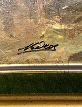 Load image into Gallery viewer, Vintage Italian Oil on Canvas Landscape Painting — Antonio Medros, 1980s
