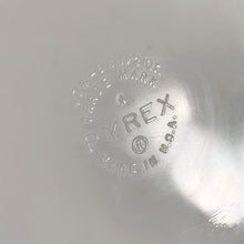 Load image into Gallery viewer, Close-up of embossed PYREX Trade Mark Made in USA marking on underside of vintage Opalware casserole dish 474-B, 1 1/2 QT. 
