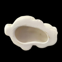 Load image into Gallery viewer, Bottom view of white bunny showing chip 
