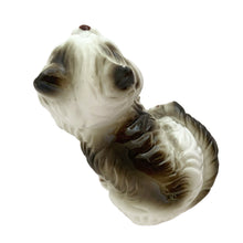 Load image into Gallery viewer, Delightful vintage white and gray Persian cat ceramic porcelain figurine. Imported by Giftcraft from Japan 1970s. Add this sweet figurine to your collection!

In excellent condition, no chips/cracks/repairs. Original stickers.

Measures 3 7/8 x 2 3/8 x 2 3/8 inches
