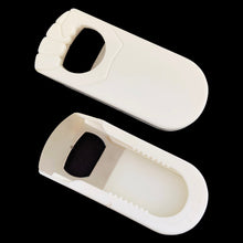 Load image into Gallery viewer, Vintage White Plastic Bar Accessories Set Corkscrew Bottle and Nut Cracker, Hong Kong
