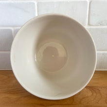 Load image into Gallery viewer, Vintage white ceramic stoneware pudding basin bowl 42s. Crafted by TG Green Ltd., England, circa 1950s. A fantastic example of utilitarian crockery!

In excellent condition, no chips/cracks. Marked PUDDING BASIN T.G. Green Ltd., Church Gresley Made in England 42&#39;s.

Measures 4 7/8 x 3 inches
