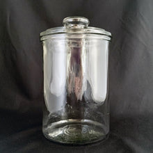 Load image into Gallery viewer, Highly collectible antique vintage Wrigley&#39;s Spearmint Gum clear glass advertising apothecary jar with the company and product logo impressed on the bottom. 
