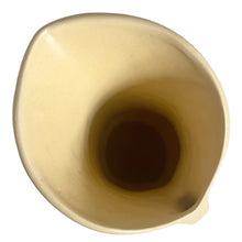 Load image into Gallery viewer, Vintage Matte Yellow &quot;Hobnail Line&quot; Handled Pitcher, Nelson McCoy Pottery, USA
