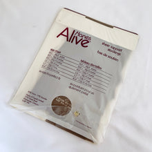 Load image into Gallery viewer, Vintage pair of &#39;Alive&#39; thigh high sheer support stockings in size 9 1/2 - 10, medium in Mayfair. Produced by Hanes Canada. Pair these with your favourite garter belt.  In new, never worn condition, in original package.
