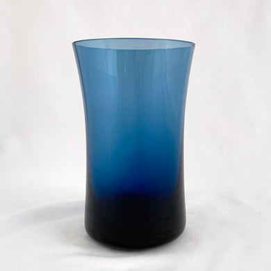Vintage Hand Blown Glass Arabesque Blue Ice Flat Tumblers Denby Navy Dark Tableware Glassware Home Decor Boho Bohemian Shabby Chic Cottage Farmhouse Victorian Mid-Century Modern Industrial Retro Flea Market Style Unique Sustainable Gift Antique Prop GTA Eds Mercantile Hamilton Freelton Toronto Canada shop store community seller reseller vendor beverage drink Bar Barware Cart Mad Men Cocktail Happy Hour Party Entertain 1970s