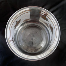 Load image into Gallery viewer, Vintage Glass Canister with Clear and Frosted Glass with Gold Atomic Stars Anchor Hocking Bartlett Collins Tableware Glassware Home Decor Boho Bohemian Shabby Chic Cottage Farmhouse Victorian Mid-Century Modern Industrial Retro Flea Market Style Unique Sustainable Gift Antique Prop GTA Eds Mercantile Hamilton Freelton Toronto Canada shop store community seller reseller vendor Collector Collection Collectible
