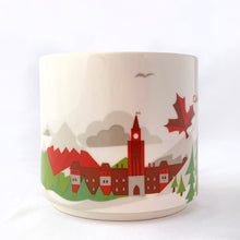 Load image into Gallery viewer, Perfect for your morning cuppa joe, eh? This fabulous collectible CANADA mug was produced by Starbucks as part of their &quot;You Are Here&quot; collection, 2012.  Excellent condition, free from chips/cracks/repairs.  Measures 3-7/8&quot; x 3-1/2&quot; and holds 14 ounces.
