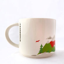 Load image into Gallery viewer, Perfect for your morning cuppa joe, eh? This fabulous collectible CANADA mug was produced by Starbucks as part of their &quot;You Are Here&quot; collection, 2012.  Excellent condition, free from chips/cracks/repairs.  Measures 3-7/8&quot; x 3-1/2&quot; and holds 14 ounces.
