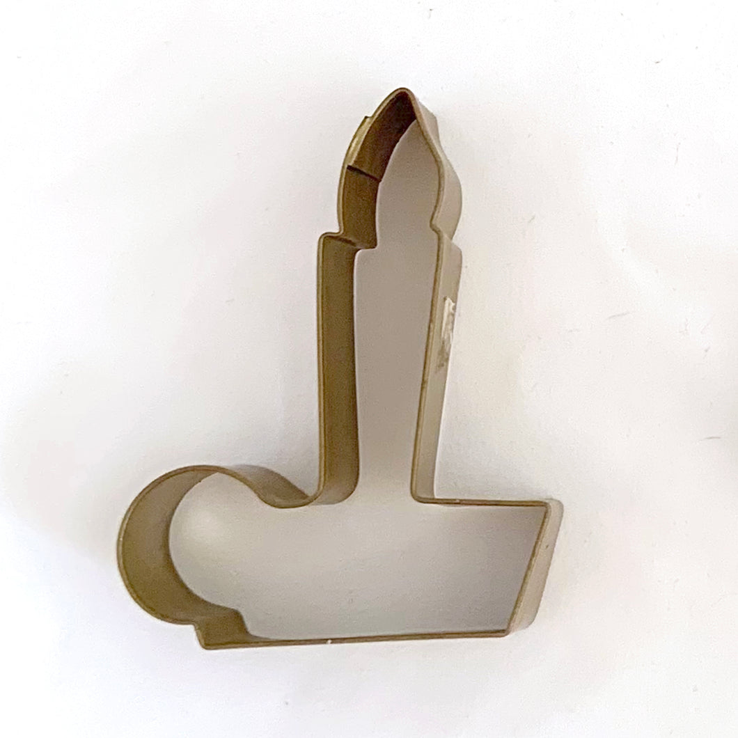 Candle Shaped Metal Cookie Cutter