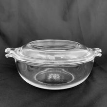 Load image into Gallery viewer, Vintage Clear Glass Handled Lidded Baking Dish 019 Pyrex Twenty Ounces collectible collectors kitchen kitchenware housewares baking cooking serving Tableware Glassware Home Decor Boho Bohemian Shabby Chic Cottage Farmhouse Victorian Mid-Century Modern Industrial Retro Flea Market Style Unique Sustainable Gift Antique Prop GTA Eds Mercantile Hamilton Freelton Toronto Canada shop store community seller reseller vendor
