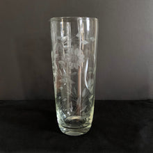 Load image into Gallery viewer, Vintage WJ Hughes Corn Flower Cornflower twelve petal leaf sprays Chrome Lid Etched Cocktail Shaker Party Cocktails Mix Martini Elegant Upscale Entertain Bar Barware Cart Liquor Shaken Glassware Home Decor Boho Bohemian Shabby Chic Cottage Farmhouse Mid-Century Modern Retro Flea Market Style Unique Sustainable Gift Mad Men Antique Prop GTA Hamilton Toronto Canada shop store community seller reseller vendor Freelton
