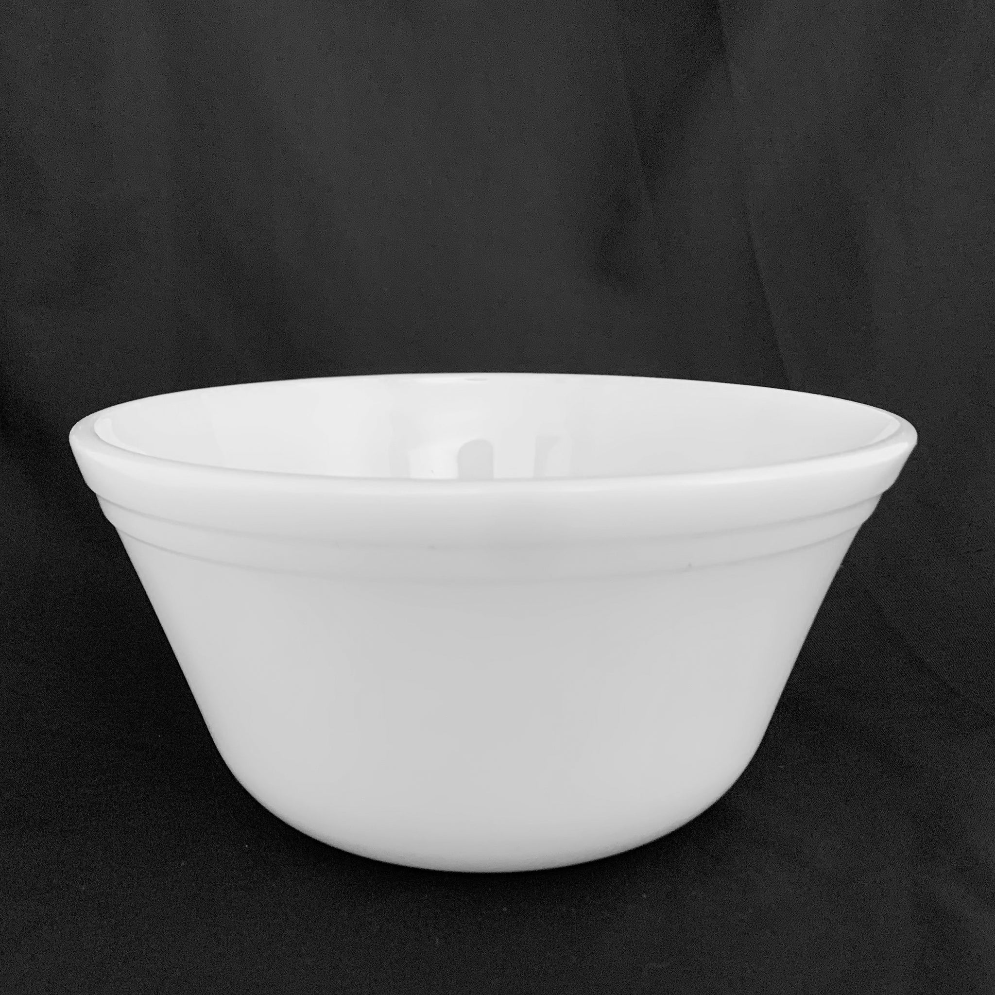 Vintage White Milk Glass Mixing Bowl - Heirloomed