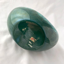Load image into Gallery viewer, Fabulous vintage planter finished with green drip glaze. Maker unknown.  In excellent condition, no chips or cracks.  Measures 9 1/4 x 5 3/8 x 4 3/4 inches
