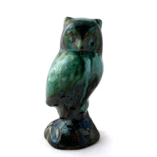 Load image into Gallery viewer, This sweet vintage redware owl is finished in green drip glaze. Produced by Blue Mountain Pottery Canada, circa 1970. This piece would be perfect as an accessory in any room or would suite any decor style.  Excellent condition, no chips or cracks.  Size: 5-1/4&quot;
