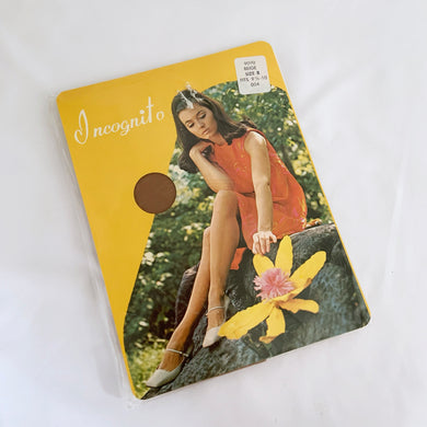 Vintage pair of 'Incognito' nylon/lycra support stockings in size 8, fits 9-1/2-10. Pair with your favourite garter belt. Produced by Simpsons.   In new, never worn condition, in original package.
