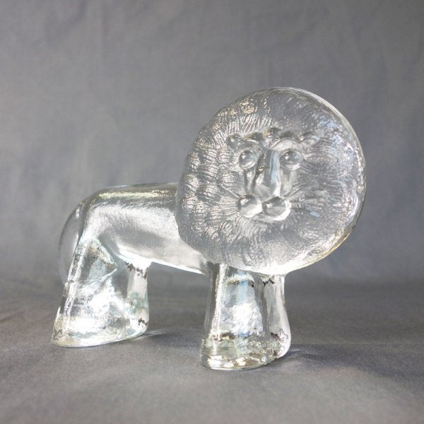 Vintage Zoo Series Glass Lion Designed Bertil Vallien Kosta Boda Sweden Home Decor Art Crystal 1970 Animal Sculpture Paperweight 4