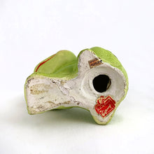 Load image into Gallery viewer, Vintage Retro Ceramic Lime Green Smiling Frog Salt Shaker, Taiwan, Gift Craft Toronto
