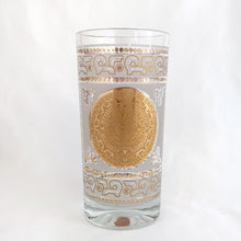Load image into Gallery viewer, Vintage &quot;Mayan Gold&quot; 12oz Flat Tumbler Cocktail Glasses, Set of Six, Hazel-Atlas Glass Co. (Brockway)

