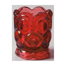 Load image into Gallery viewer, Vintage Red &quot;Moon and Stars&quot; Toothpick Holder, LE Smith Glass
