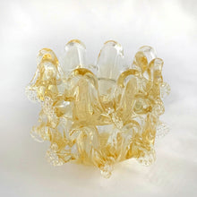 Load image into Gallery viewer, Vintage Mid Century Modern Yellow Murano Style Pale Yellow Art Glass Nesting Stacking Stackable Ashtray Italy Italian Smoke Cigarette Joint Marijuana Home Decor Freelton Hamilton Antique Mall Toronto Canada Shop Store Seller Reseller sculptural gift smoking tobacciana Christmas Chanukah Hanukkah Holiday Shopping Ideas Small Local Business Woman Owned Women
