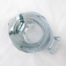 Load image into Gallery viewer, Adorable pale blue candle holder of a bird. Produced by Indiana Glass Company in the USA.  In excellent condition, no chips or cracks. Includes tea light candle.  Measures 4 1/2 x 3 x 2 1/2 inches
