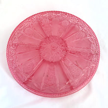 Load image into Gallery viewer, Jacks Daughter of All Trades Vintage Antique Mid-Century Kitsch Store Shop Reseller Etsy Shopify Toronto Canada Free Porch Pick Up Local Delivery Worldwide Shipping Judy Weinberg Unique Housewarming Gift Sustainable Gift Wedding Gift Home Decor Collectible Collector Gift Farmhouse Cottagecore pink pinwheel plastic storage tray candies nuts craft sewing supplies
