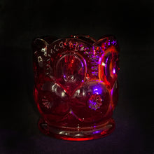 Load image into Gallery viewer, Vintage Red &quot;Moon and Stars&quot; Toothpick Holder, L.E. Smith Glass
