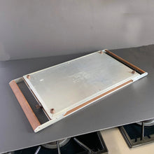 Load image into Gallery viewer, Vintage Salton Hotray Electric Warming Tray, Silver Zig Zag Geometric Design, Mid Century Modern
