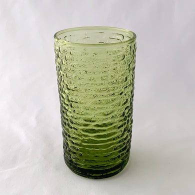 Vintage pressed glass avocado green 