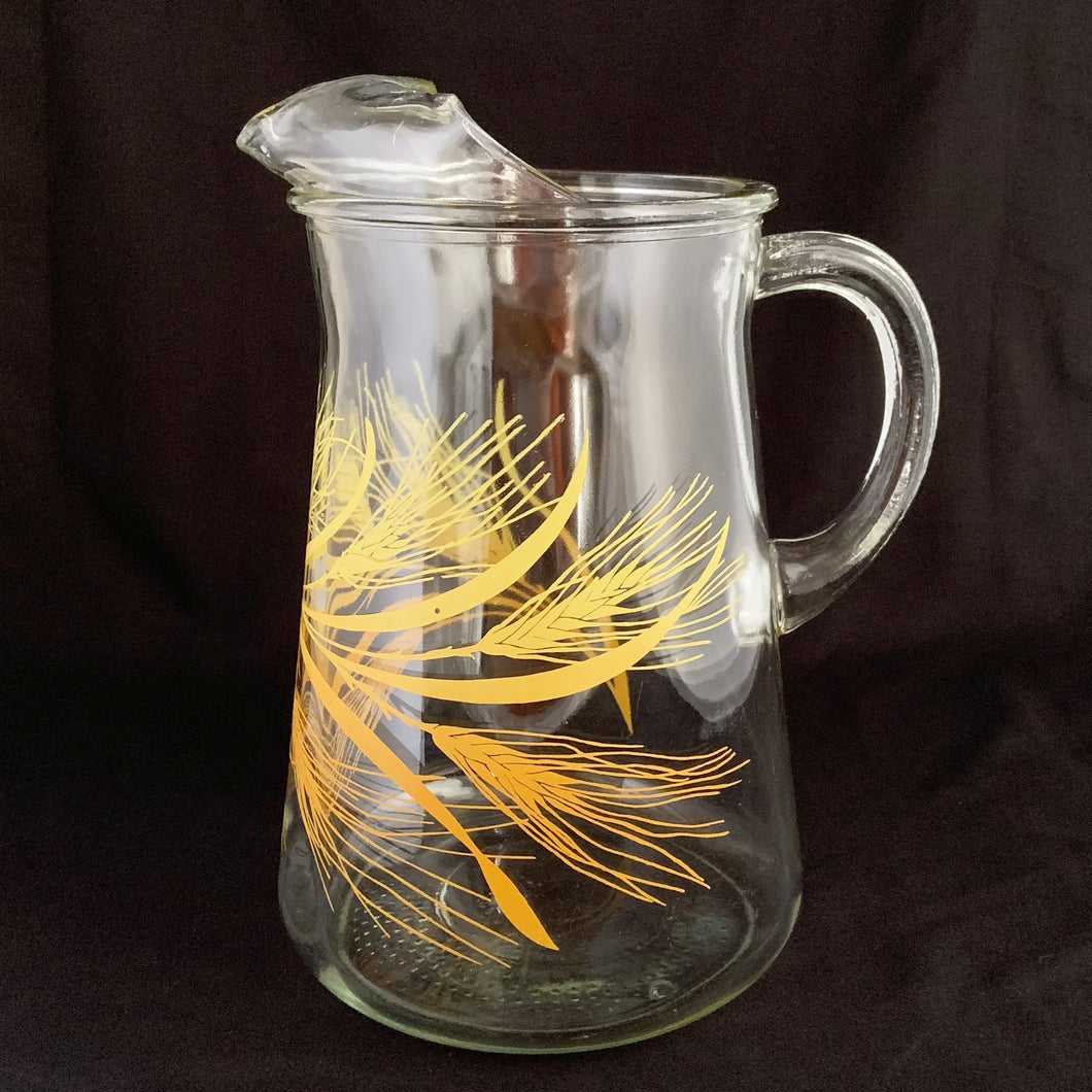 Large vintage ice lip pitcher with 