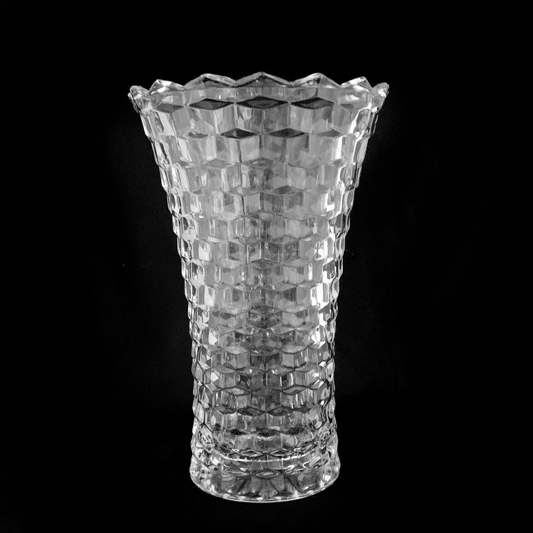 We just adore these vintage pressed glass pieces. Such simple elegance! This is a 10
