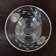 Load image into Gallery viewer, WJ Hughes Corn Flower Footed Sherbet Dish ice cream dessert dinner party entertaining houseware tableware glassware Toronto Canada
