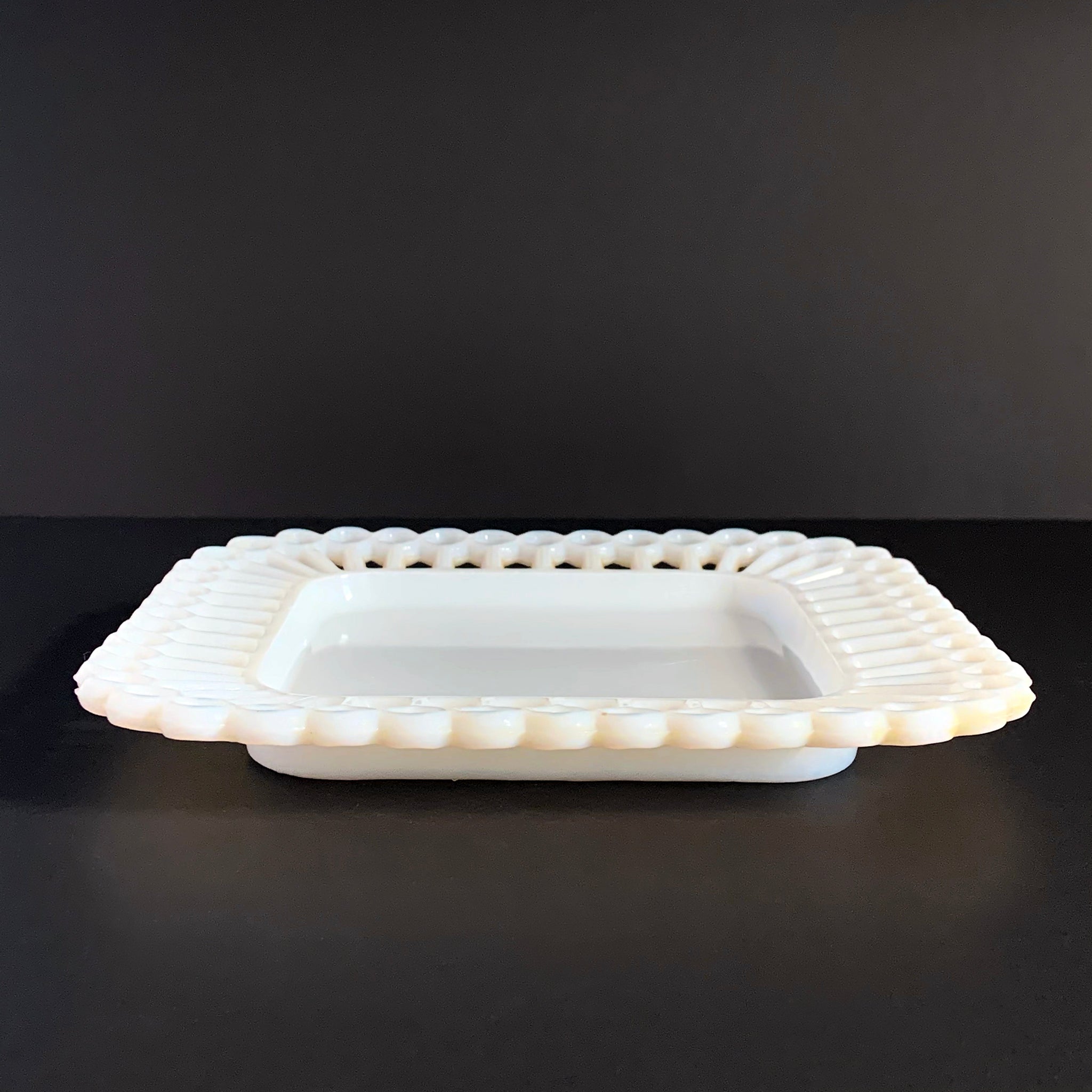 Milk glass platters best sale