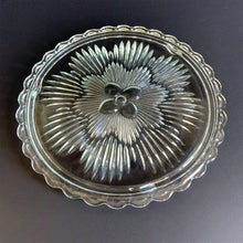 Load image into Gallery viewer, Vintage Pressed Glass Footed Cake Plate
